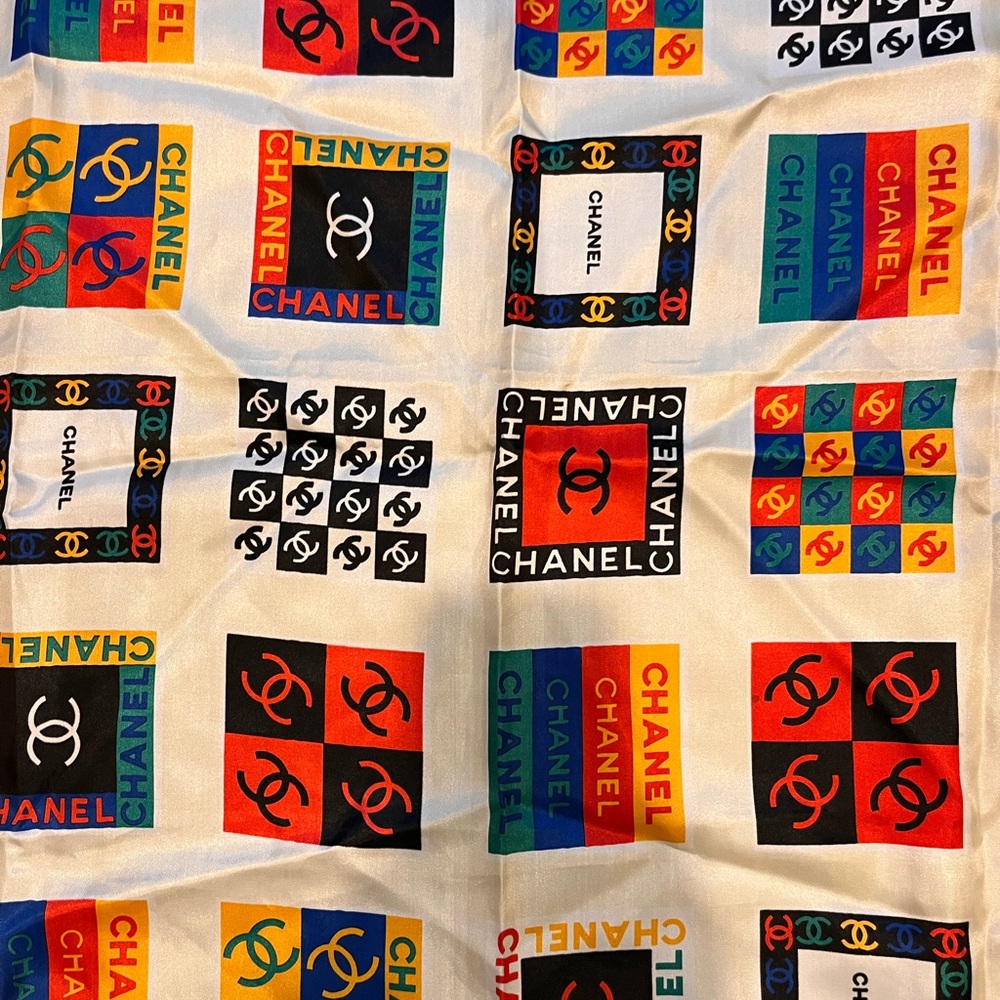 Chanel Multicolor Patterned square scarf - image 3